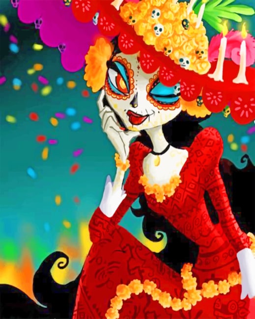 La Muerte Book Of Life Paint By Numbers