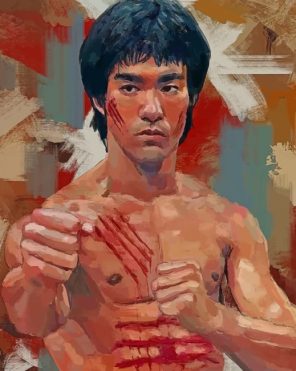 The Legend Bruce Lee Paint By Numbers