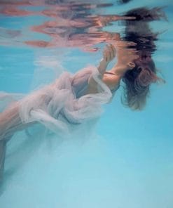 Lady Underwater Paint By Numbers