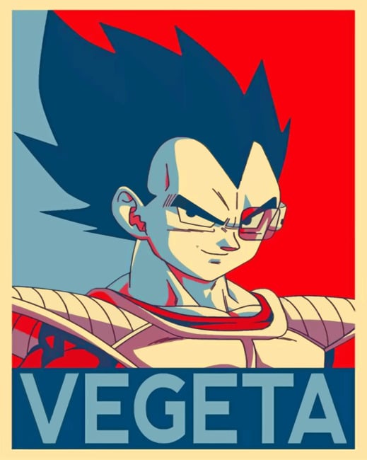 Vegeta Poster Paint By Numbers