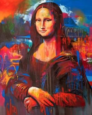 Colorful Mona Lisa Paint By Numbers