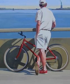Man With Bicycle Paint By Numbers