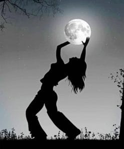 Woman Holding The Moon Paint By Numbers