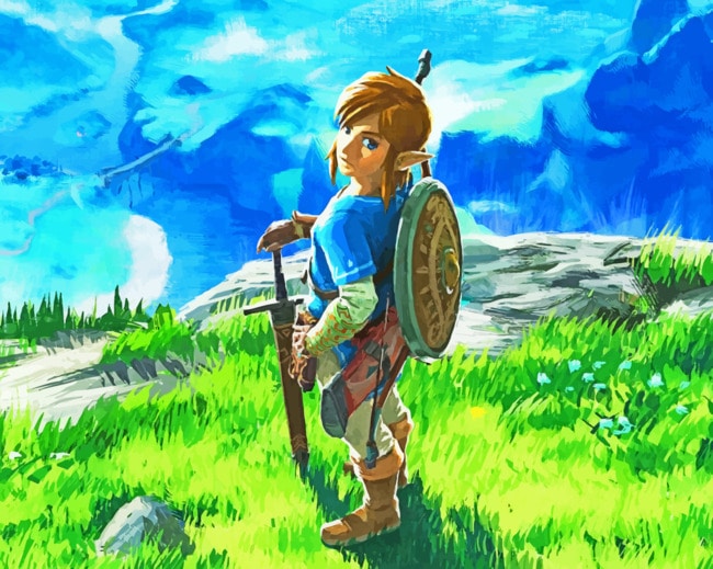 Breath Of The Wild Video Games Paint By Numbers - Numeral Paint Kit