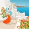 Girl In Santorini Paint By Numbers