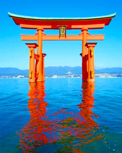 Itsukushima Shrine Paint By Numbers