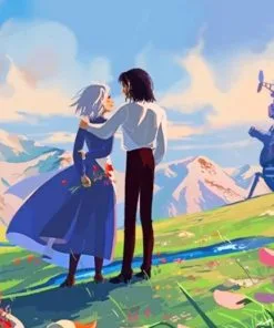 Howls Moving Castle Paint By Numbers