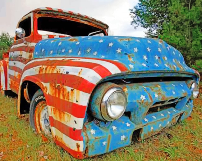 Us Old Truck Paint By Numbers