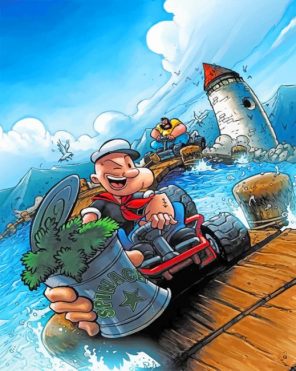 Popeye paint by numbers