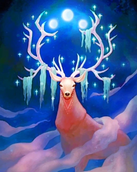 Magical Deer Paint By Numbers