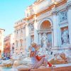 Trevi Fountain Italy Paint by numbers