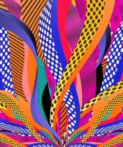 Colorful Abstract Paint By Numbers