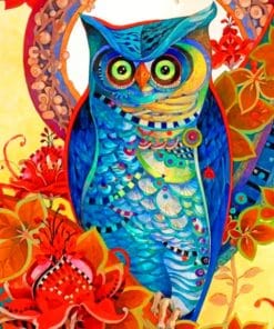 Abstract Owl Paint By Numbers