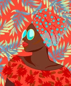 Illustrations Black Woman Paint By Numbers