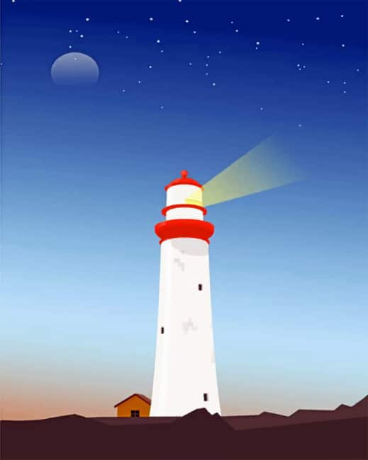 Aesthetic Lighthouse Paint by numbers