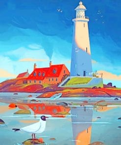 Lighthouse After The Storm Paint By Numbers
