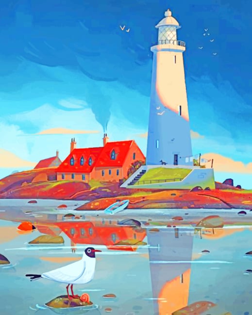 Lighthouse paint by numbers