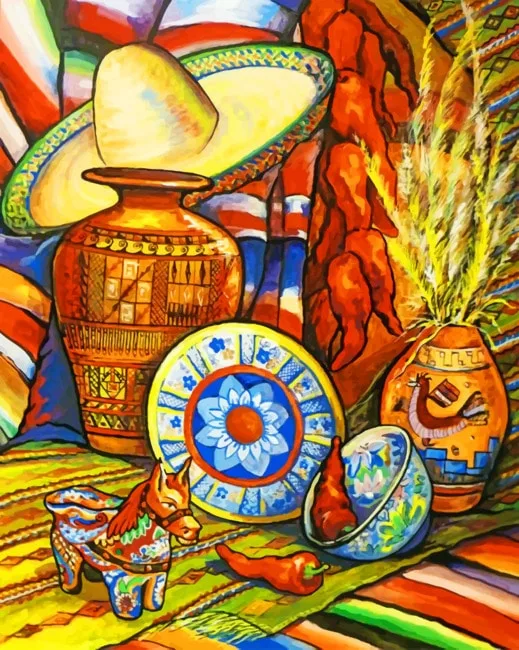 Mexican Decoration Paint By Numbers