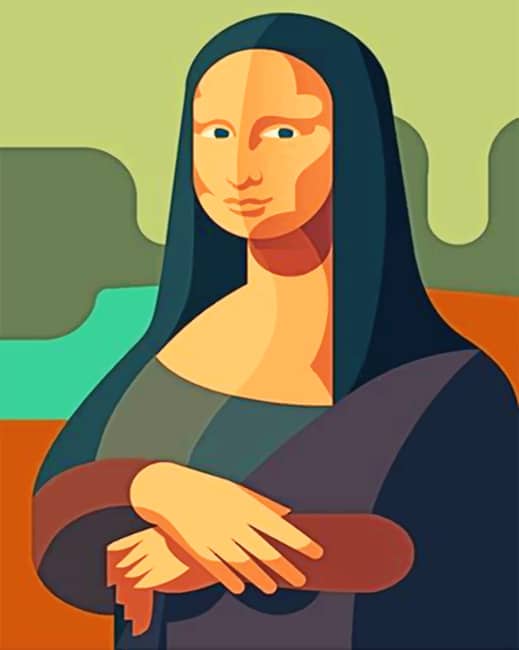 Aesthetic Mona Lisa Paint by numbers