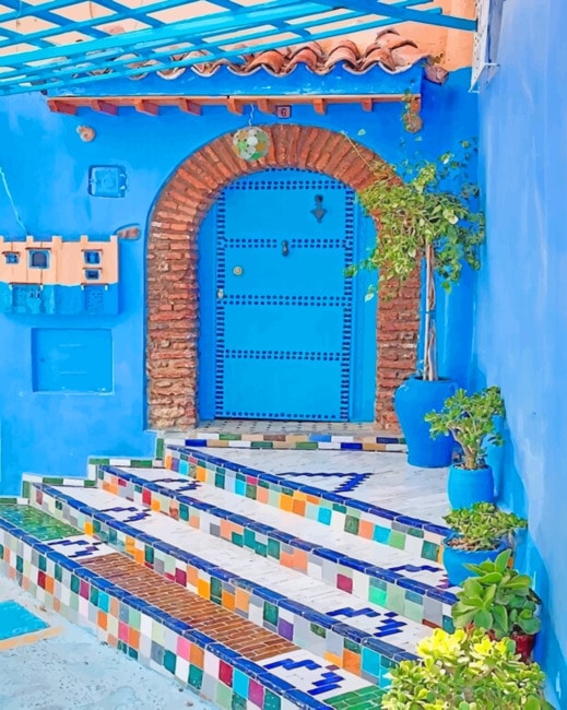 Aesthetic Moroccan House Paint by number
