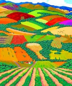 Countryside Fields Paint By Numbers