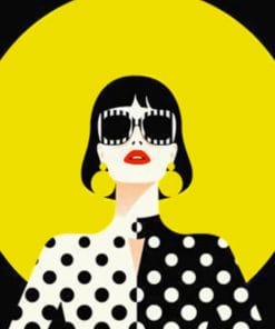 Illustration Lady Paint By Numbers