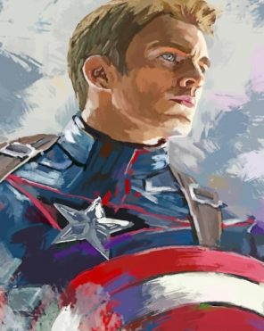 Aesthetic Captain America Paint by numbers