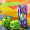 Apples And Cup Paint by numbers