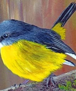 Black And Yellow Bird Paint By Numbers