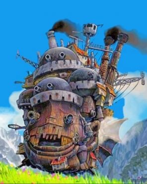 Moving Castle paint by numbers