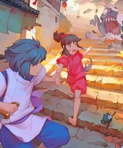 Chihiro And Haku Paint By Numbers