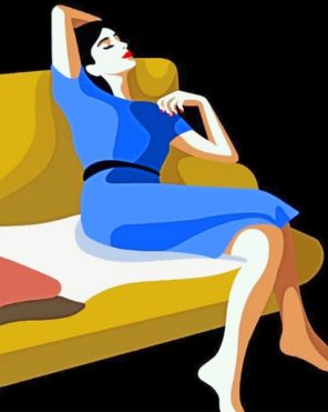 Classy Woman Illustration paint by numbers
