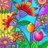 Colorful Flowers Paint By Numbers