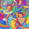 Colorful Latino Women Paint by numbers