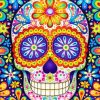 Colorful Skull Paint by numbers