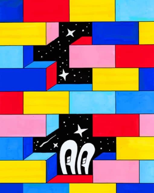 Colorful Wall Paint By Numbers Numeral Paint Kit