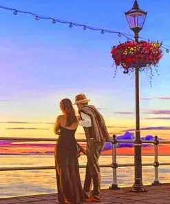 Couple Watching Sunset Paint By Numbers