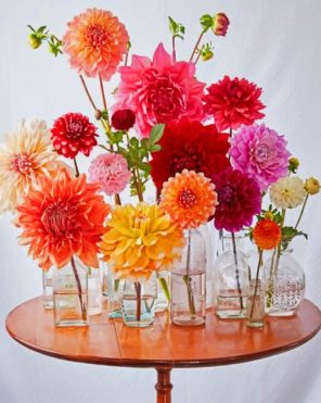 Flower Vases paint by numbers