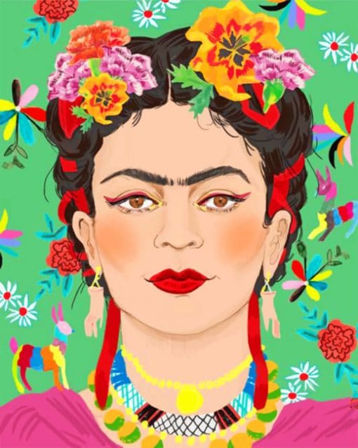 Illustration Frida Kahlo Paint By Numbers - Numeral Paint Kit