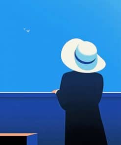Illustrations Woman In Hat Paint By Numbers