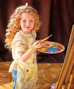 Little Artist Girl Paint By Numbers