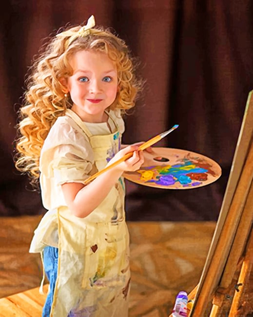 Little Artist Girl Paint By Numbers