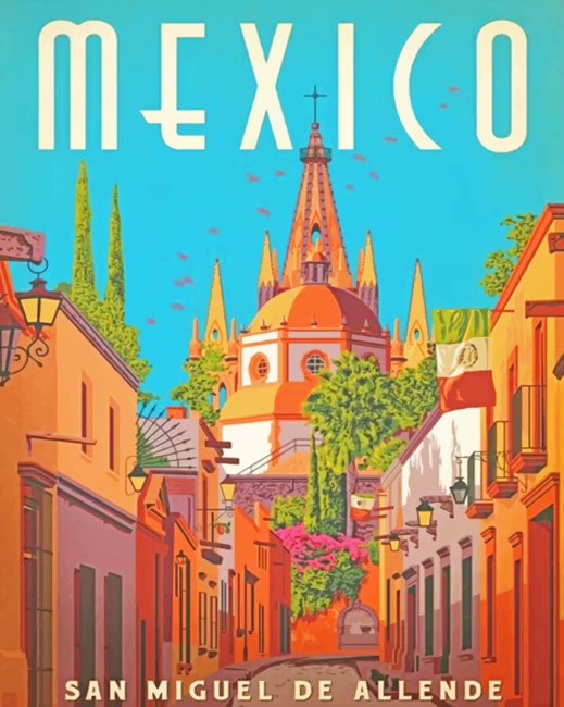 Mexico Poster Paint By Numbers