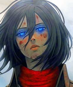 Mikasa Ackerman Paint By Numbers