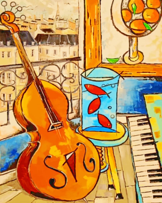 3 Golfishes Of Matisse With Cello Paint By Numbers