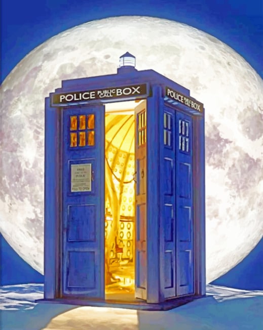 Police Call Box paint by numbers