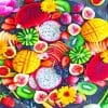 Exotic Fresh Fruits Paint By Numbers