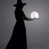 Witch Holding The Moon Paint by numbers