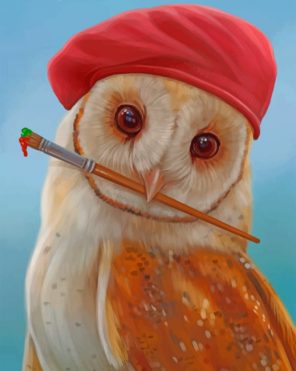 Artist Owl paint by numbers