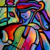 Colorful Violinist Art paint by numbers